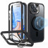 ESR Armor Tough HaloLock Case mit Stash Stand | Apple iPhone 15 Plus | transparent/schwarz | 1A6770102