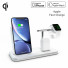 Zens Aluminium Series Stand Wireless Charger + Dock + Watch mit Netzteil | 2x 10W | Qi | weiß | ZEDC07W/00