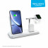 Zens Aluminium Series Stand Wireless Charger + Dock + Watch mit Netzteil | 2x 10W | Qi | weiß | ZEDC07W/00