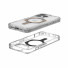 UAG Urban Armor Gear Plyo XTE MagSafe Kickstand Case | Apple iPhone 16 Pro | ice (transparent)/titan | 114490114G36